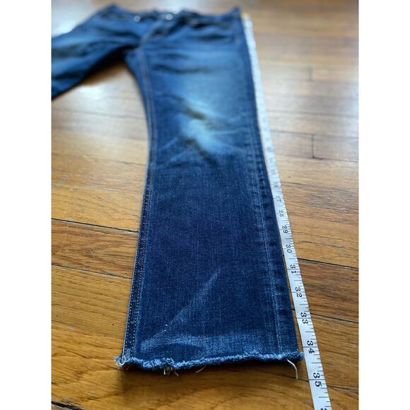 RAG & BONE ‘Jean’ Distressed Cropped Fringe Jeans Women sz 30 - Picture 13 of 14